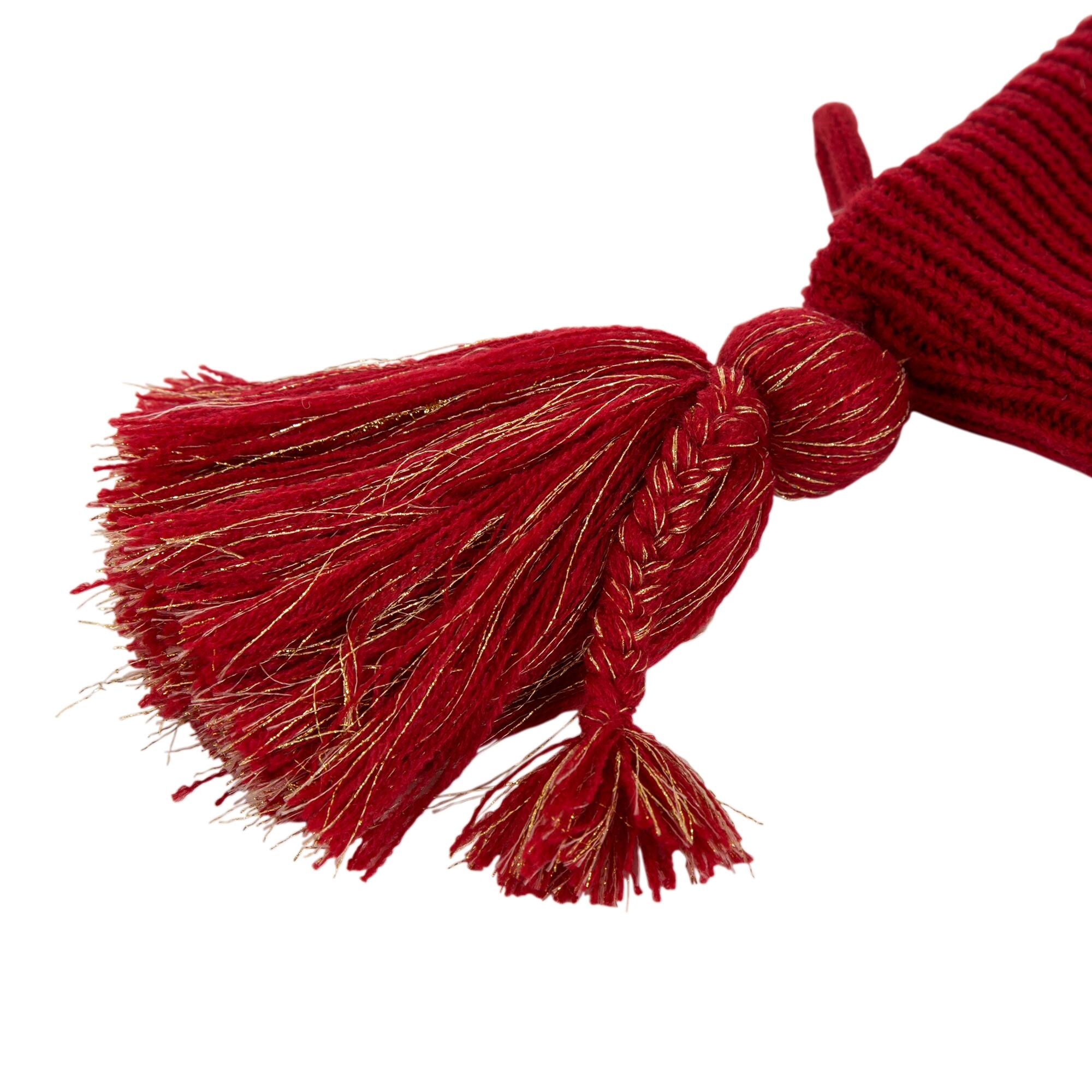 Glitzhome® Knitted Christmas Snowflake Stocking & Tree Skirt Set